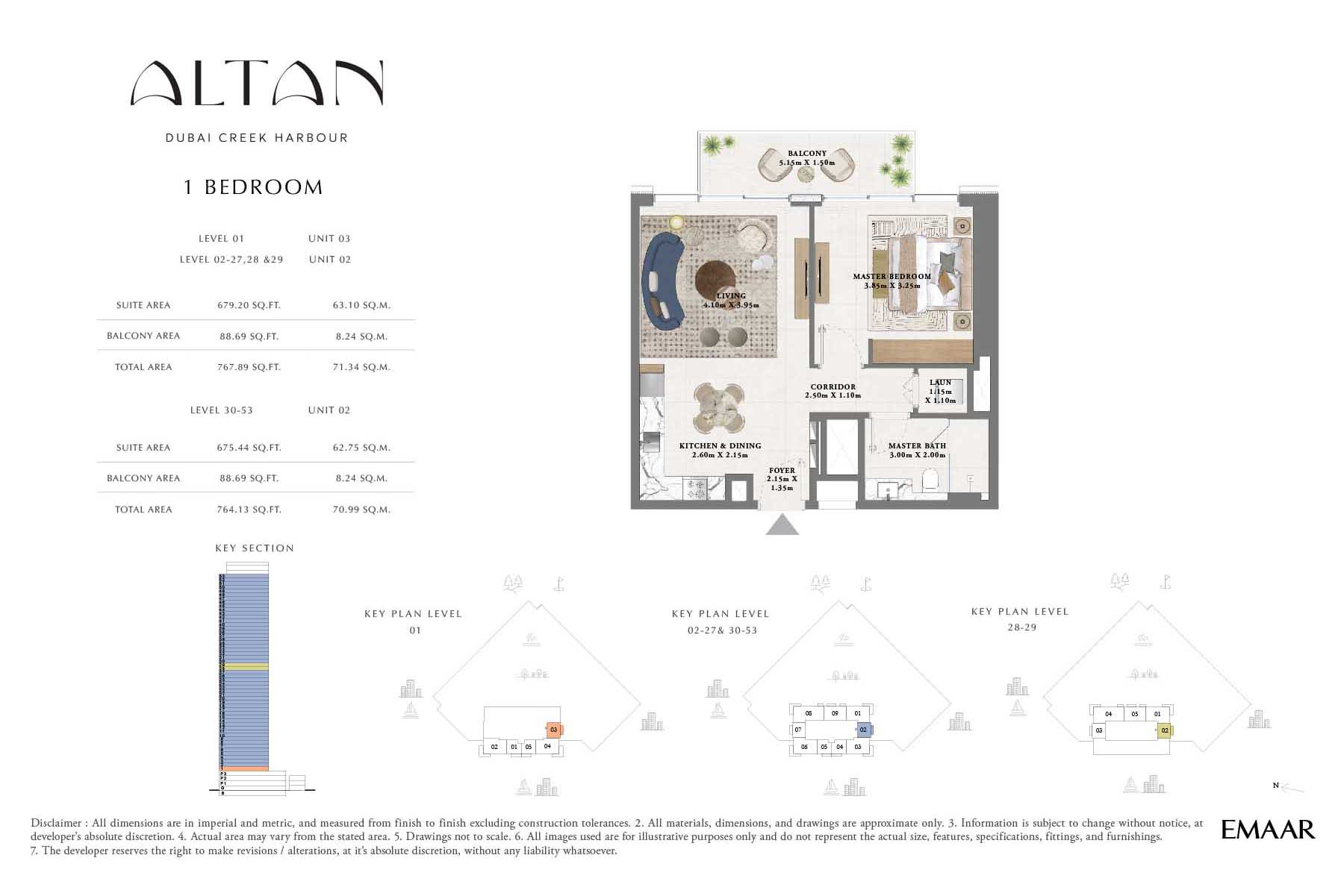 Altan at Dubai Creek Harbour floor plan 1