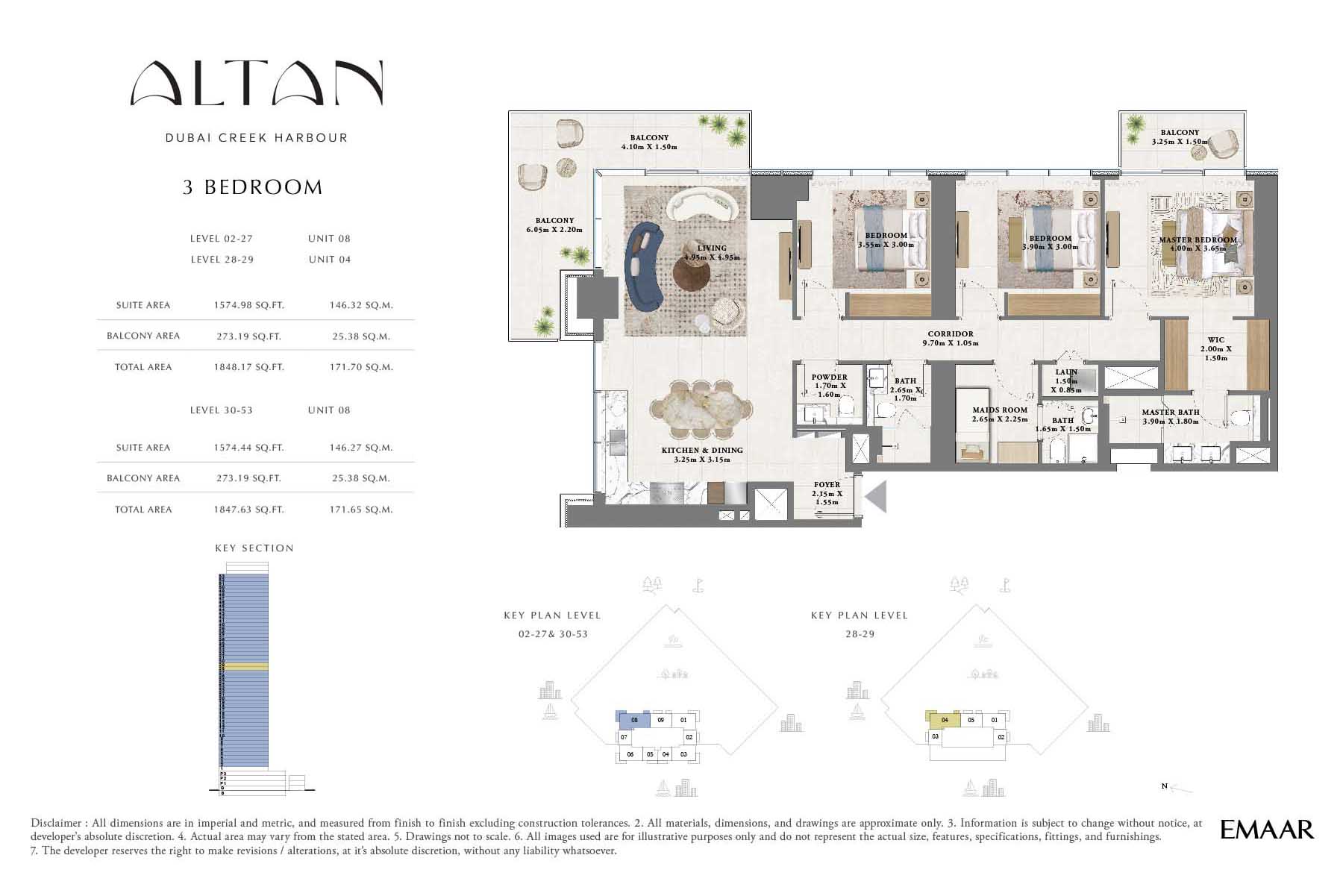 Altan at Dubai Creek Harbour floor plan 3