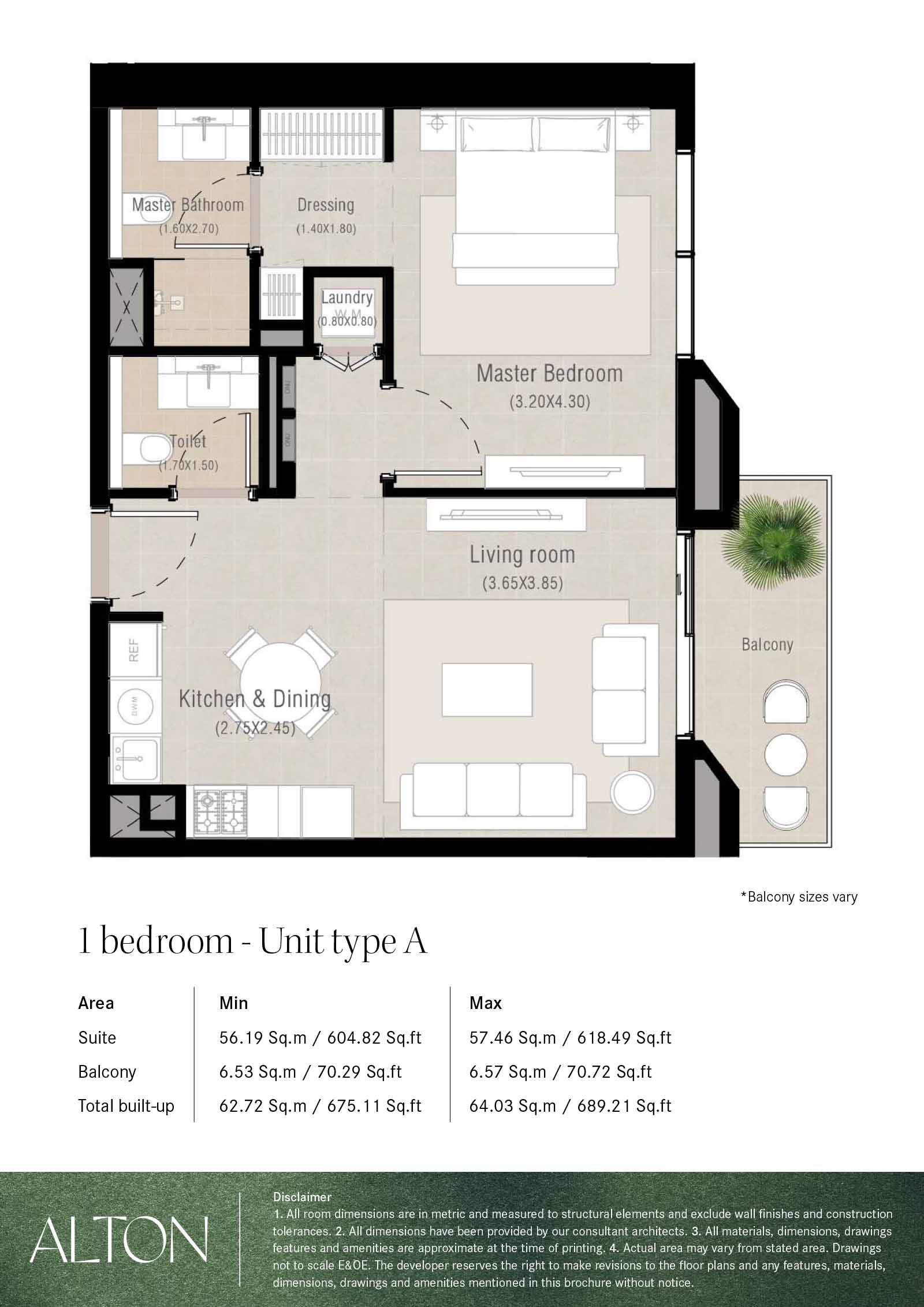 Alton at Town Square floor plan 1
