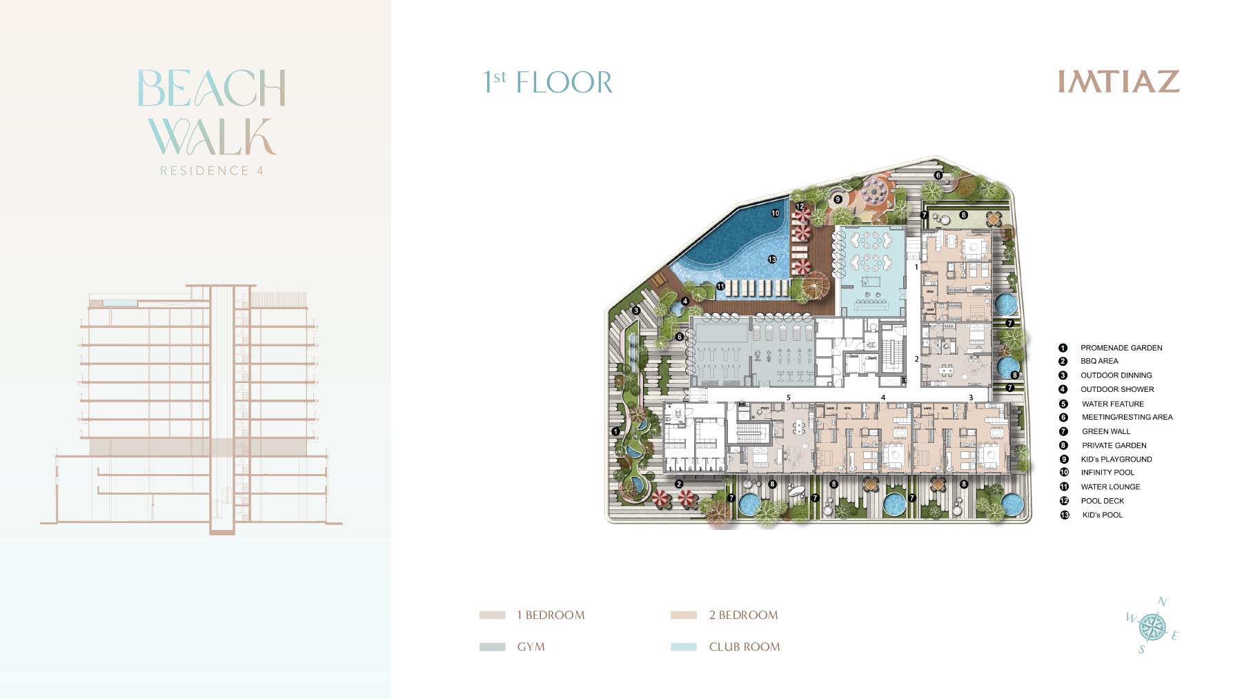 Beach Walk Residence 4 floor plan 1