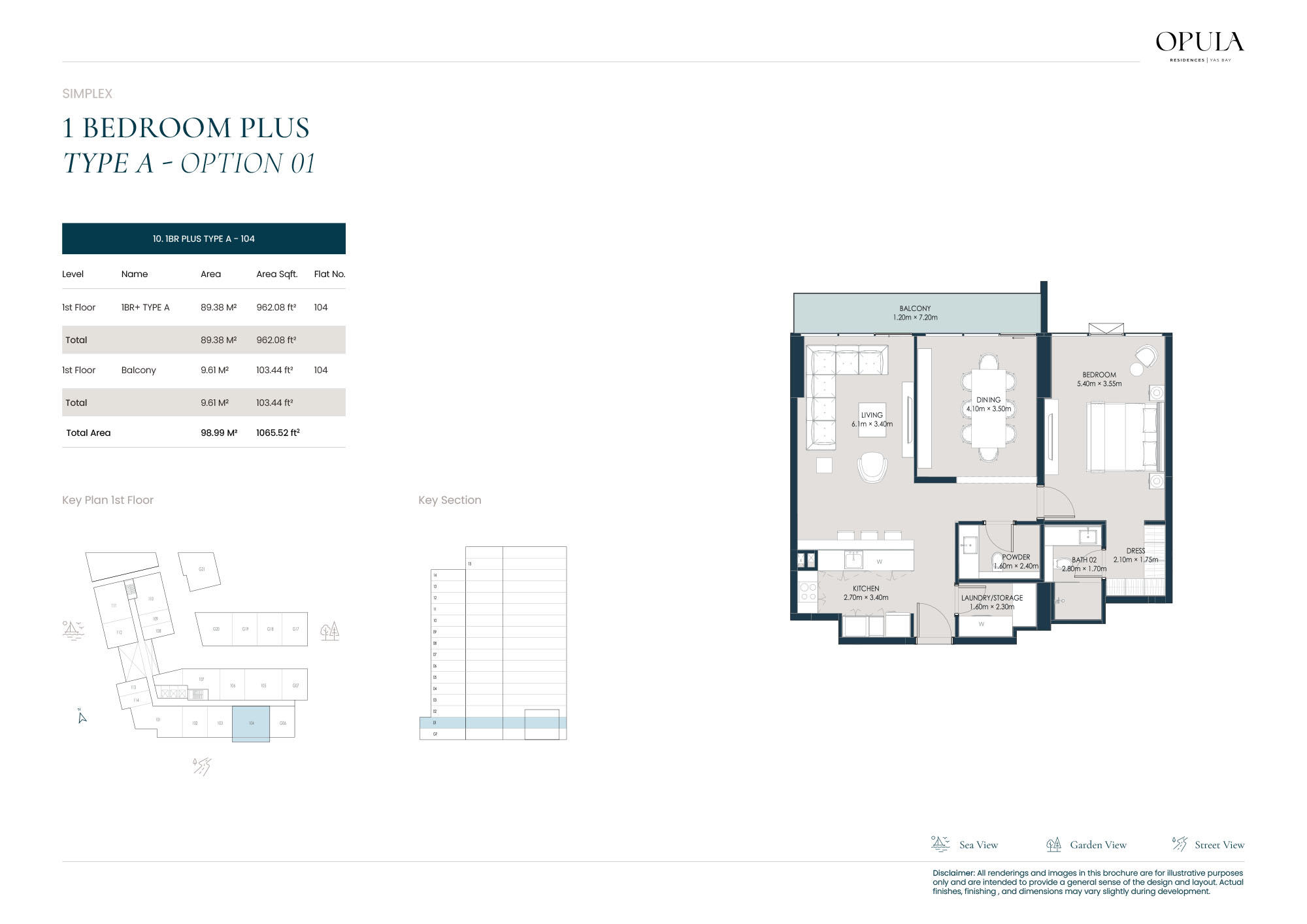 Opula Residence Yas Bay floor plan 2