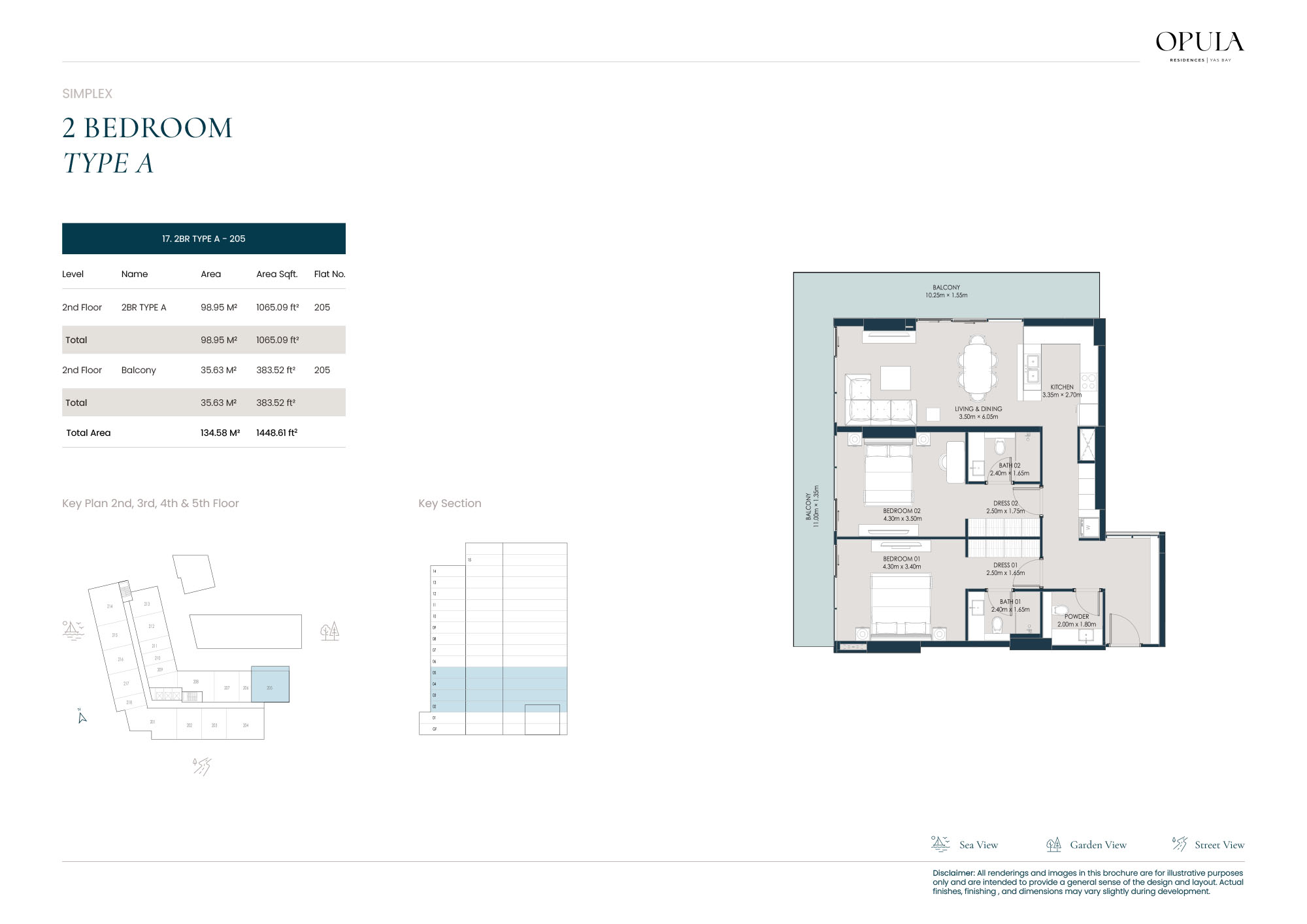 Opula Residence Yas Bay floor plan 4