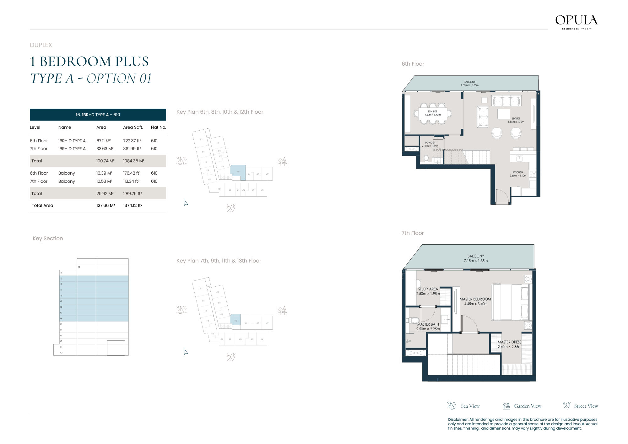 Opula Residence Yas Bay floor plan 3