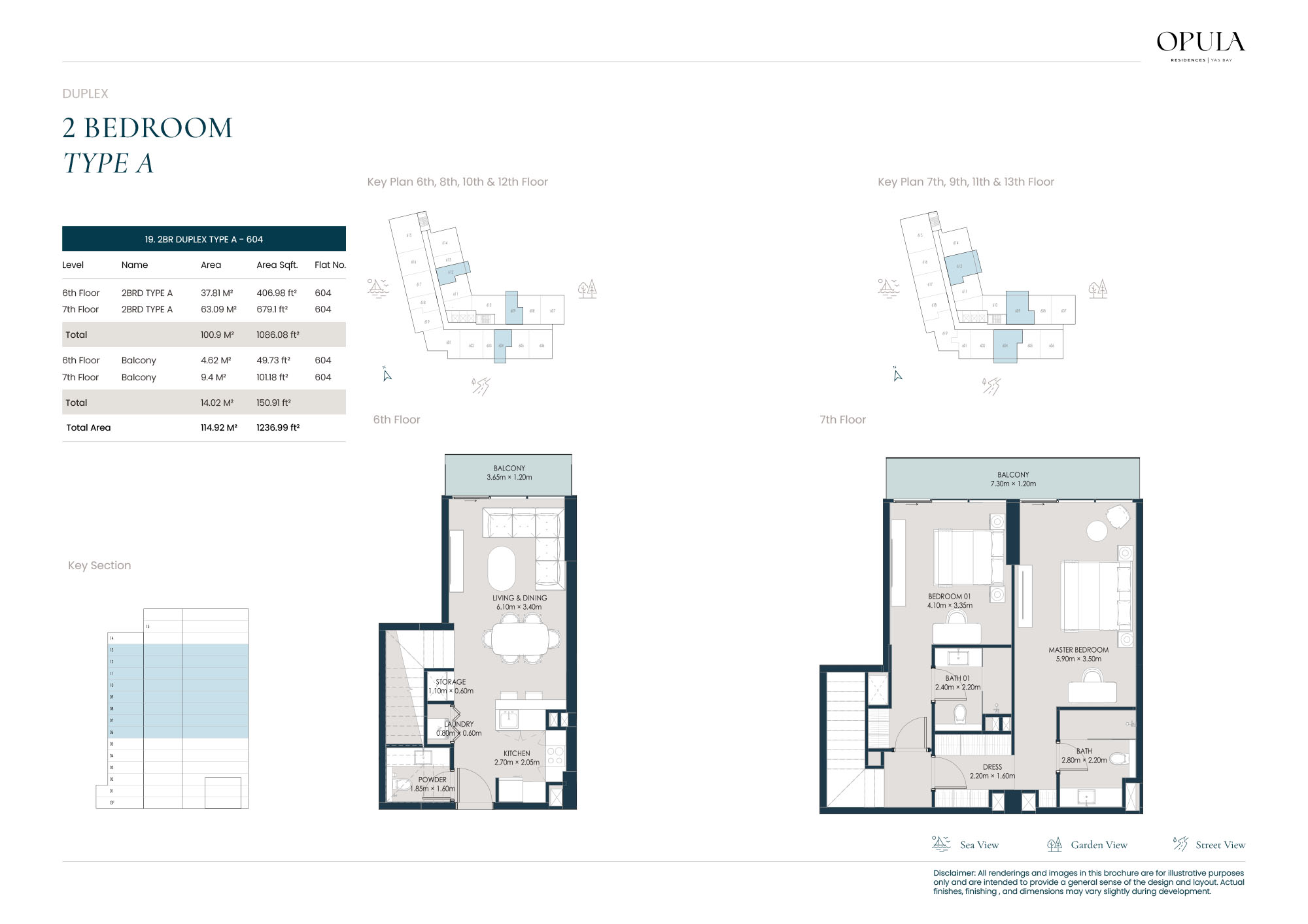 Opula Residence Yas Bay floor plan 5