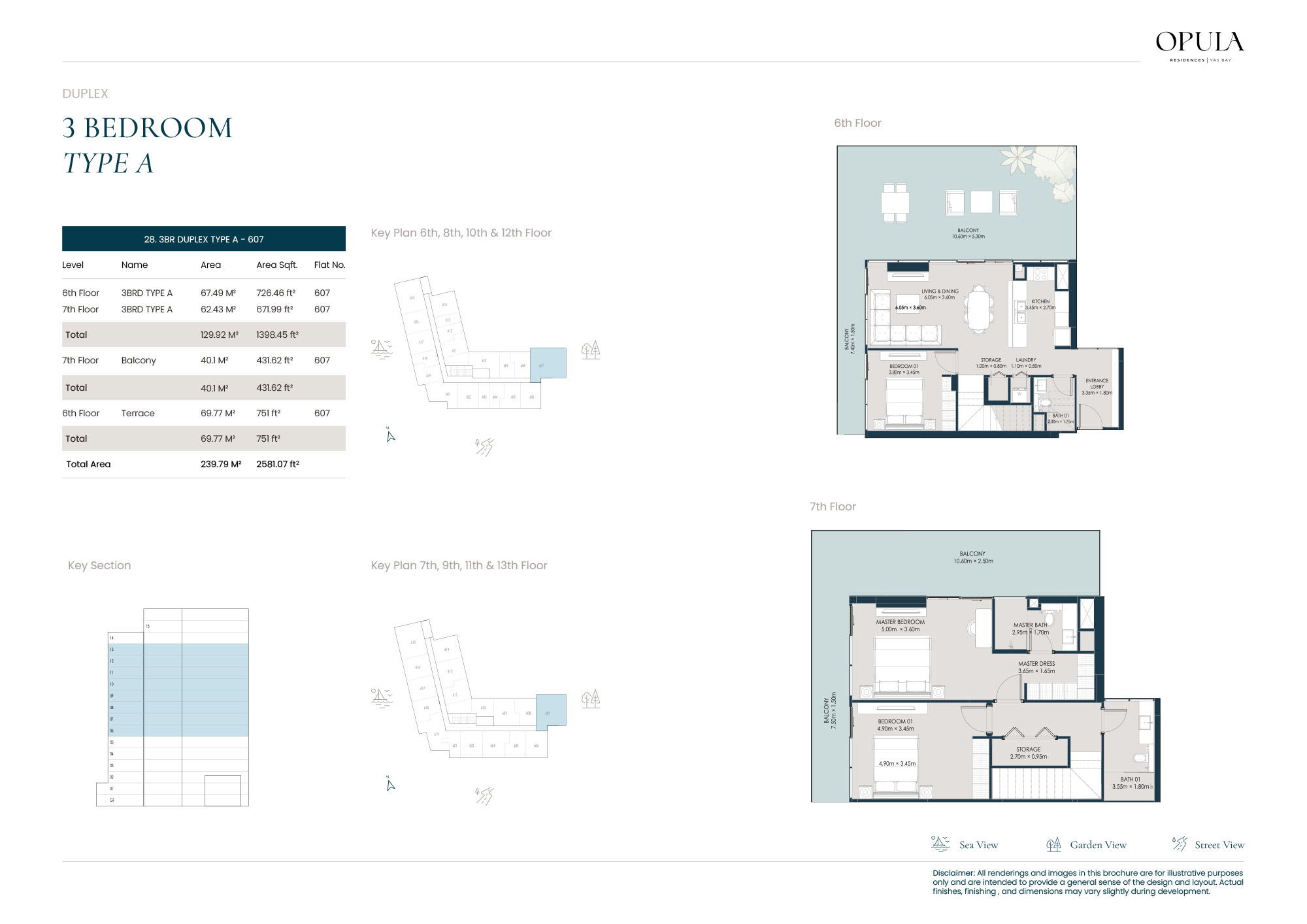 Opula Residence Yas Bay floor plan 6