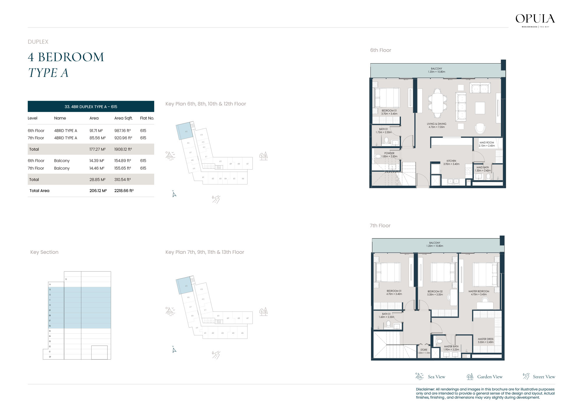 Opula Residence Yas Bay floor plan 8