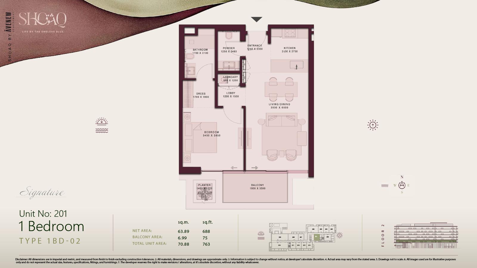 Shoaq at Dubai Islands floor plan 1