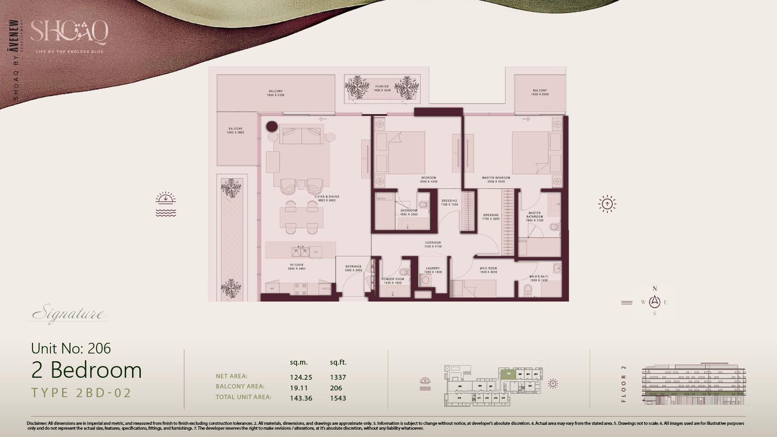 Shoaq at Dubai Islands floor plan 2