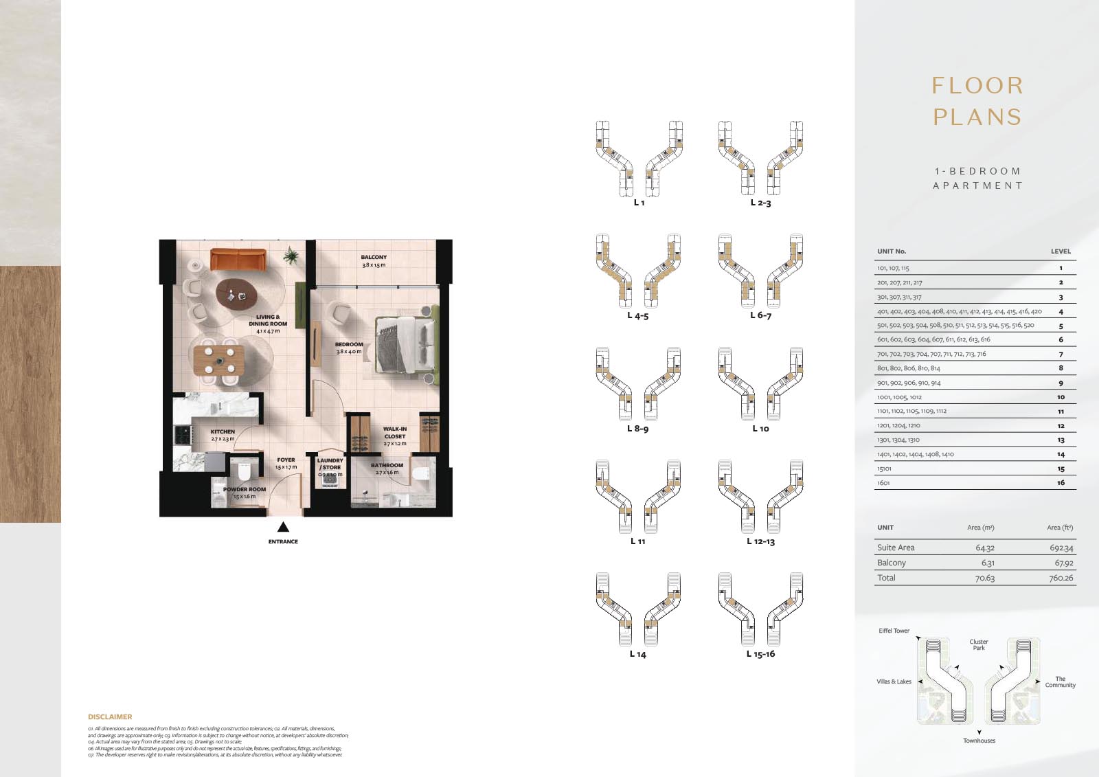 Cascada 1 at Waada floor plan 1