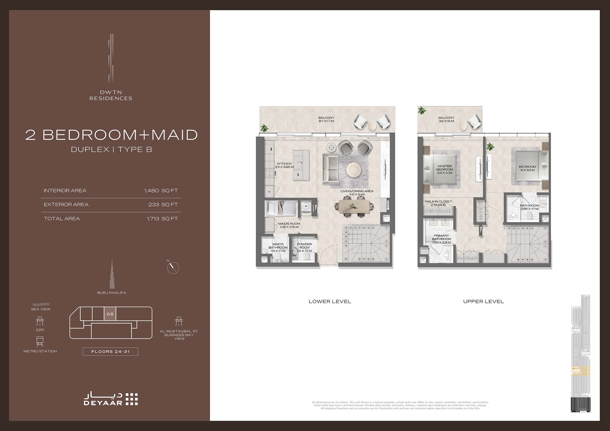 Deyaar DWTN Residences floor plan 4