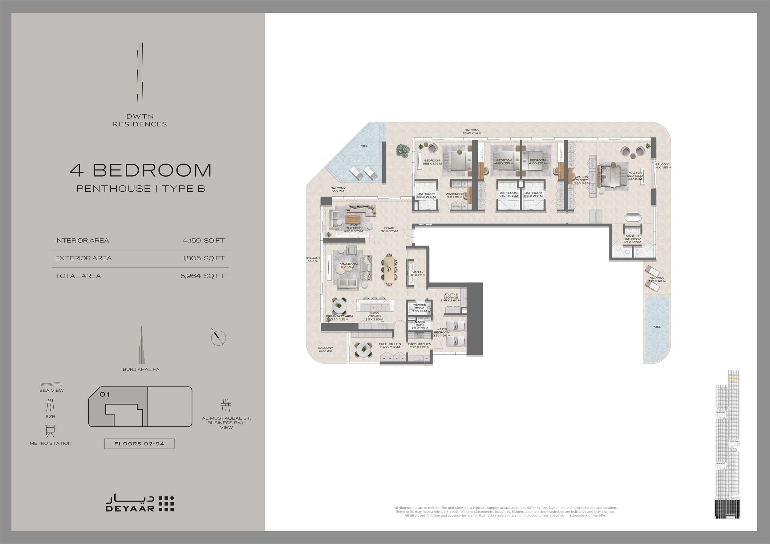 Deyaar DWTN Residences floor plan 8