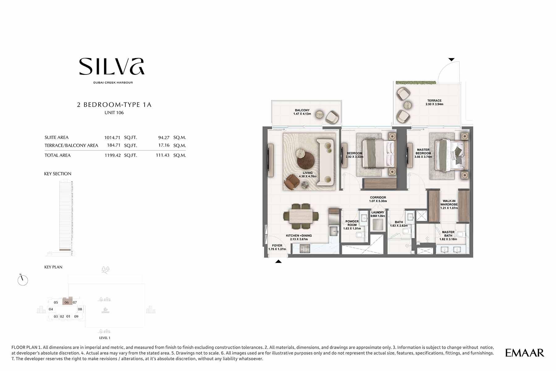 Silva at Dubai Creek Harbour floor plan 2