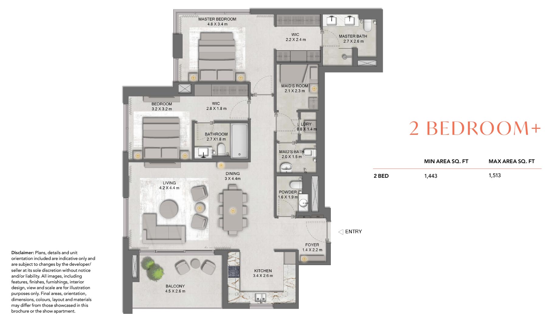 DISTRIKT at Ghaf Woods floor plan 2