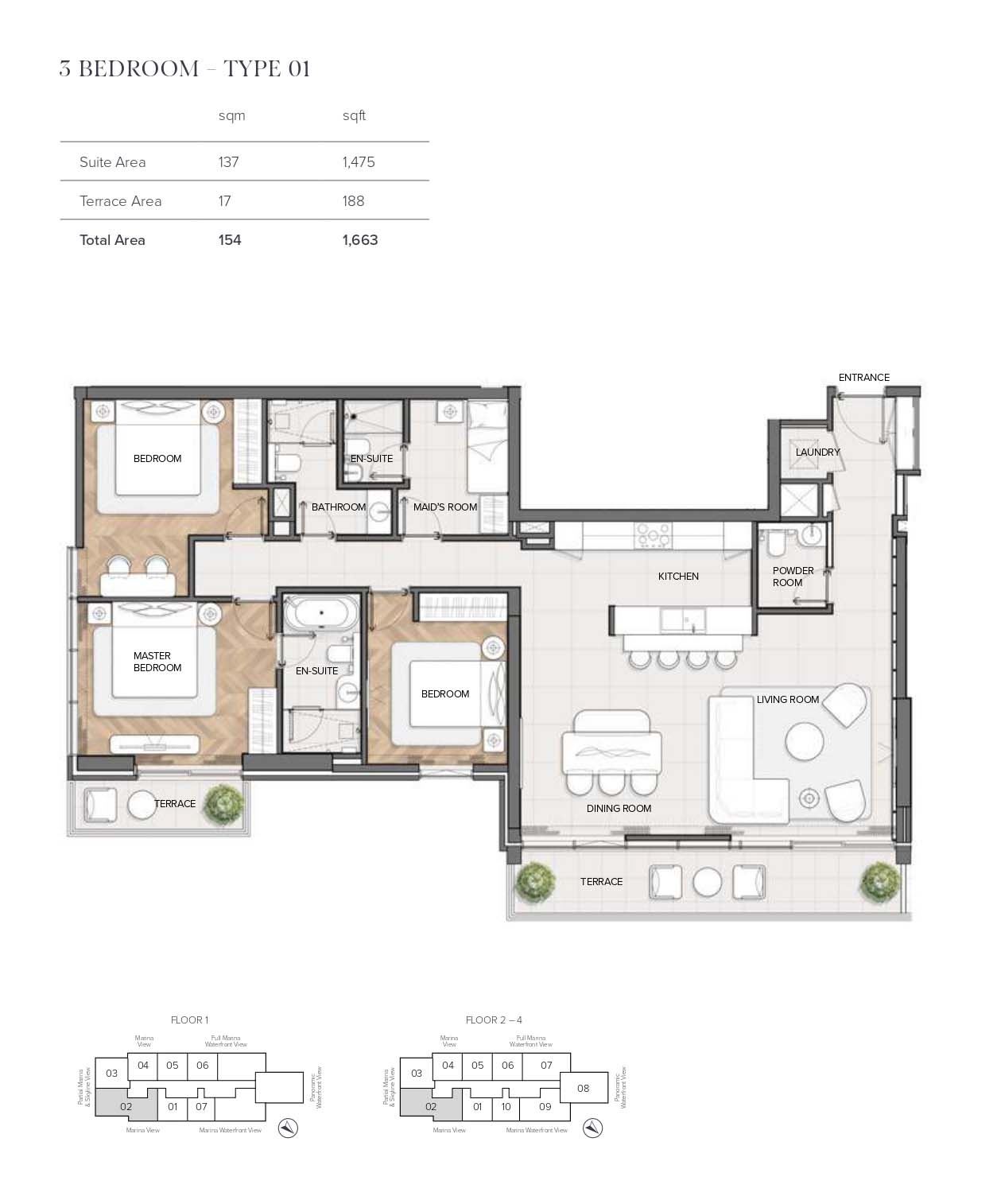 Residences Du Port Autograph Collection floor plan 3