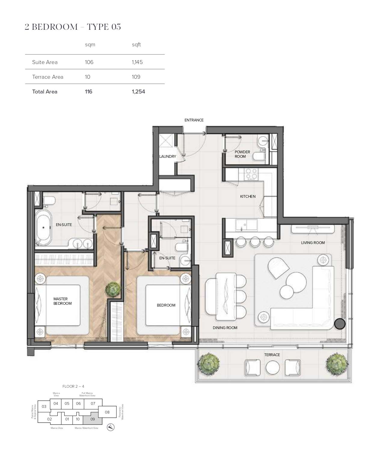Residences Du Port Autograph Collection floor plan 2