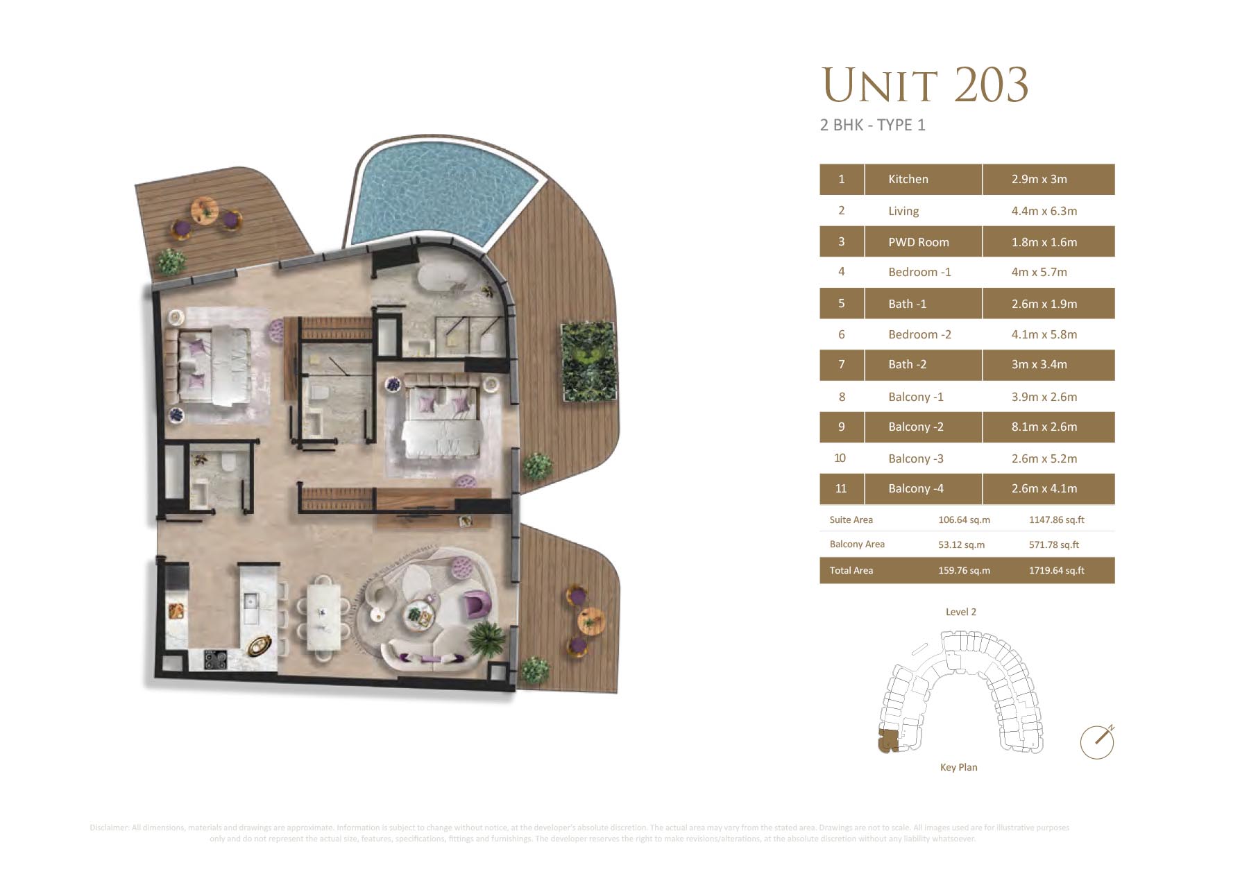 Taj Wellington Mews at Al Marjan floor plan 4