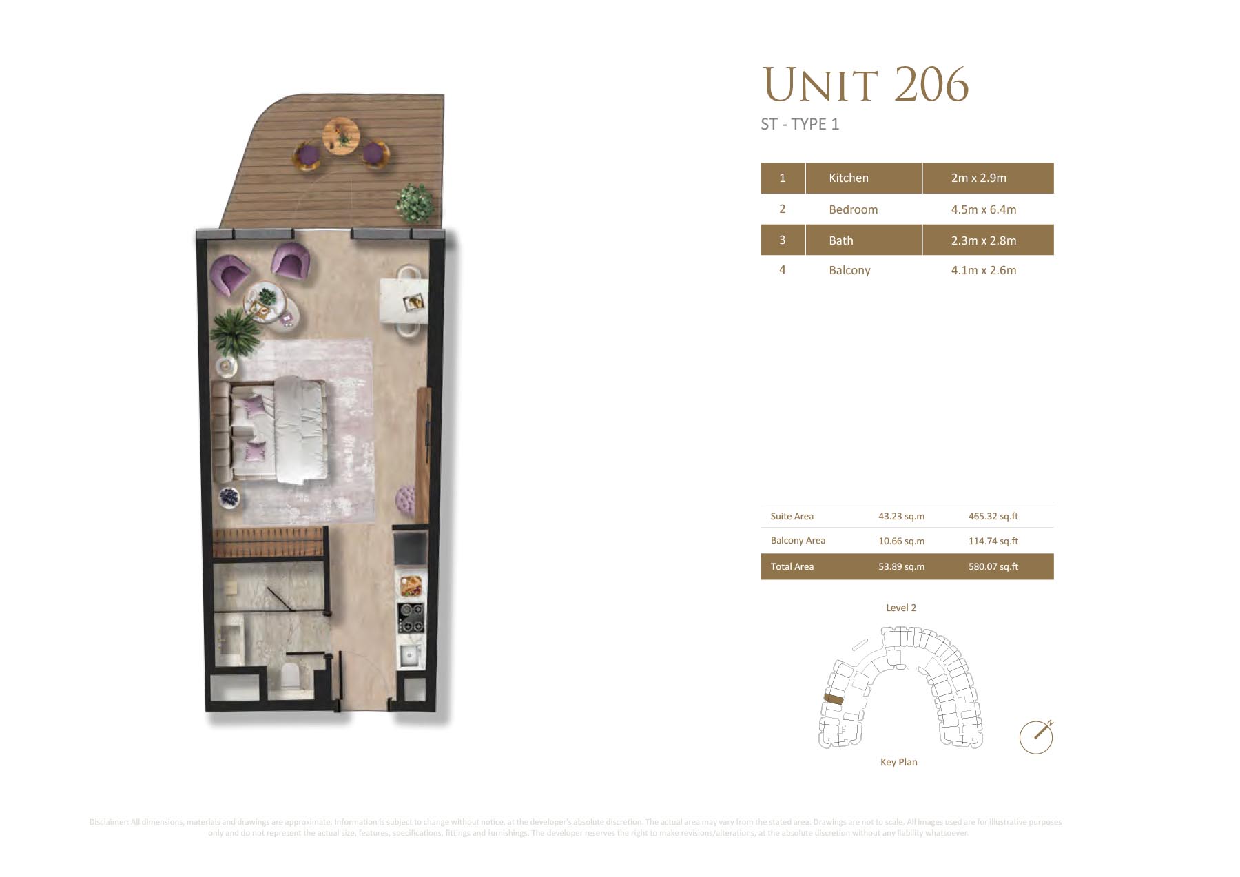 Taj Wellington Mews at Al Marjan floor plan 1