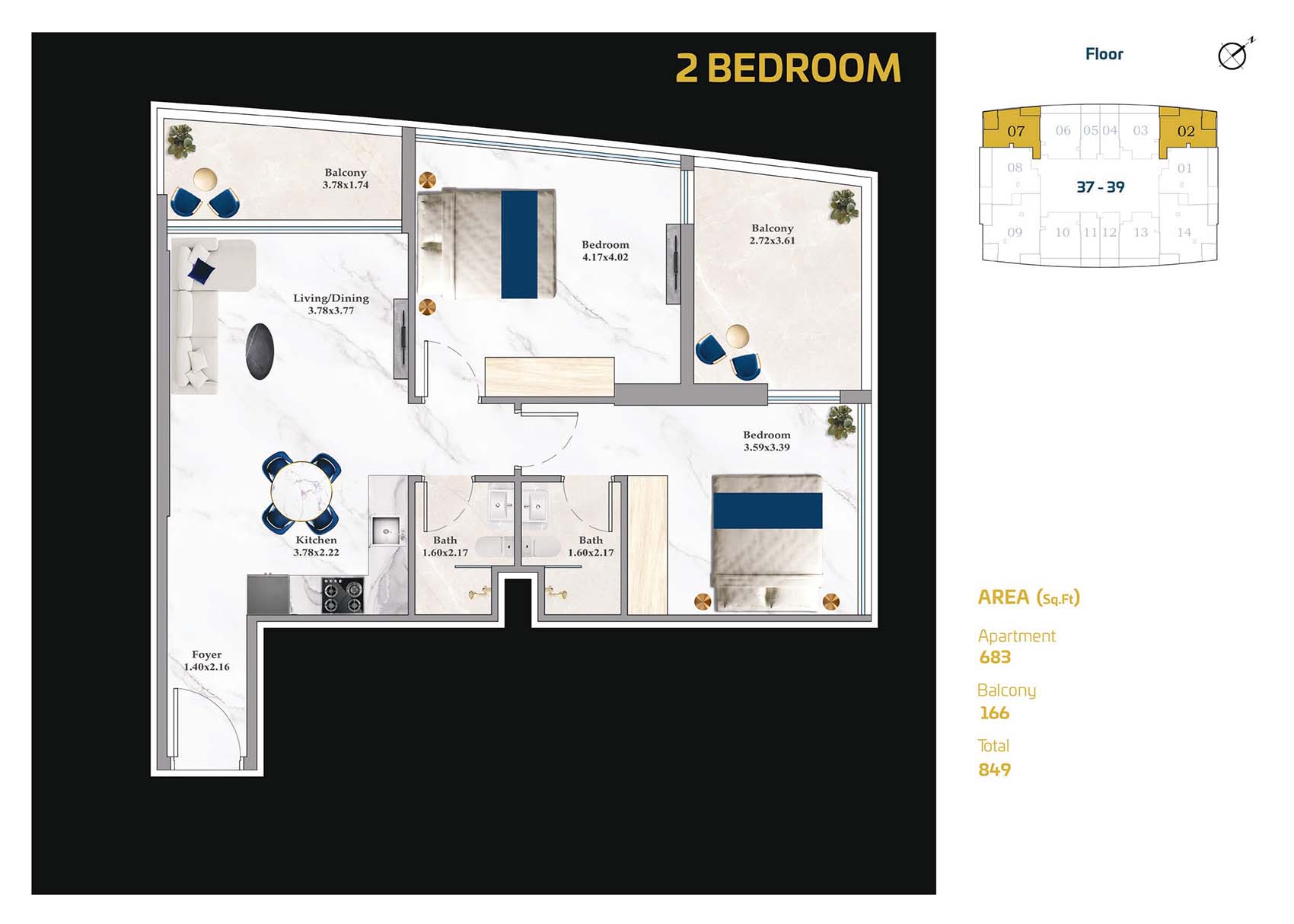 Danube ASPIRZ floor plan 6