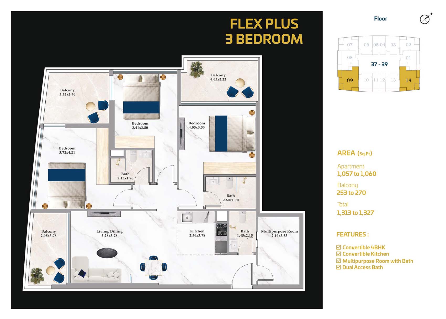 Danube ASPIRZ floor plan 7