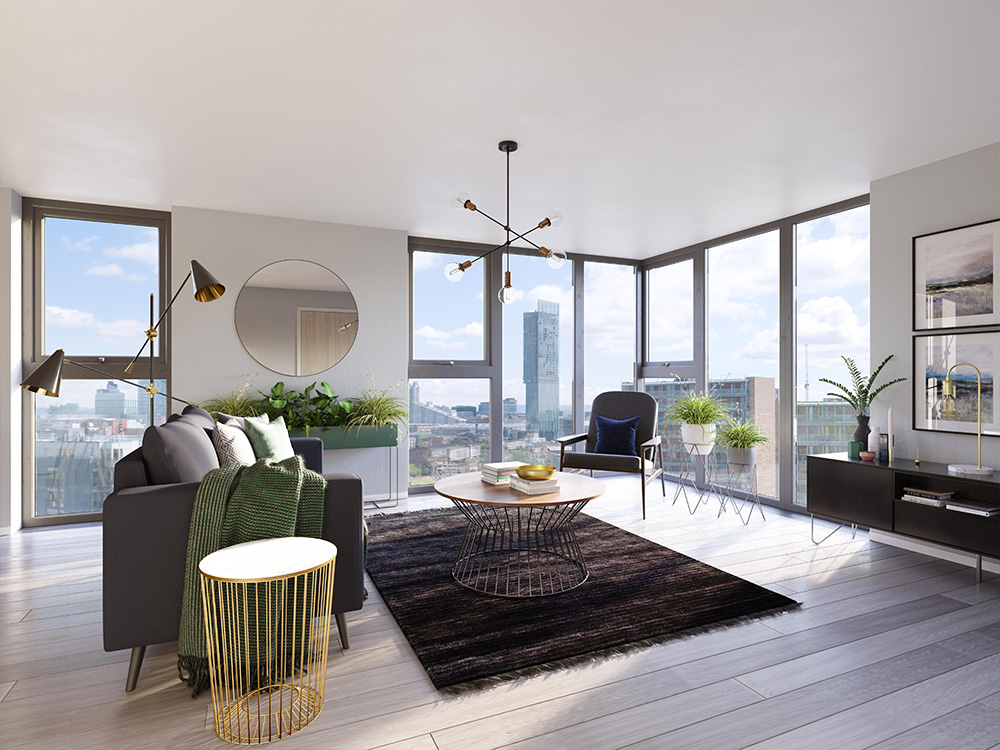 Downtown Manchester floor plan 1