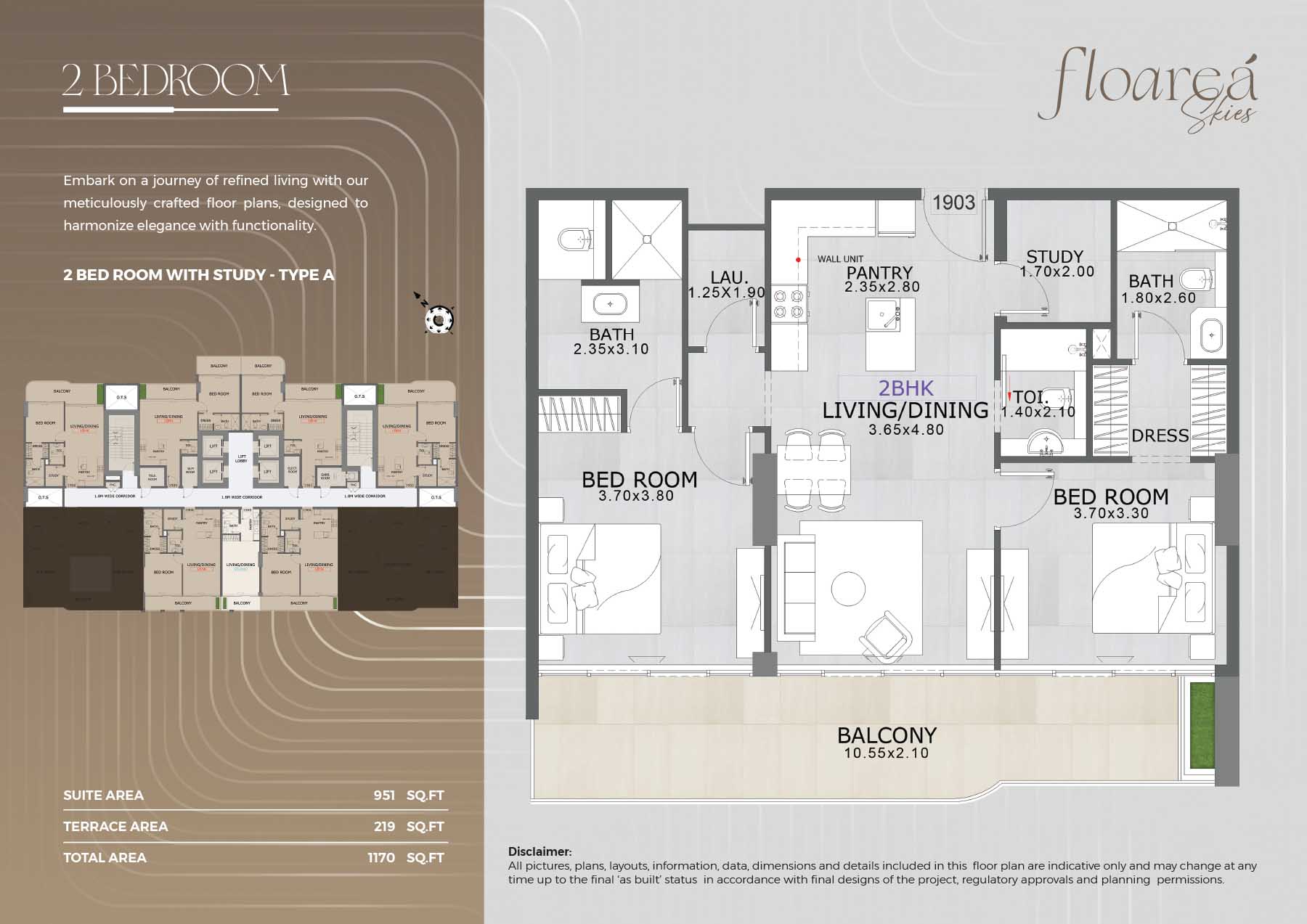 Floarea Skies at JVC floor plan 4
