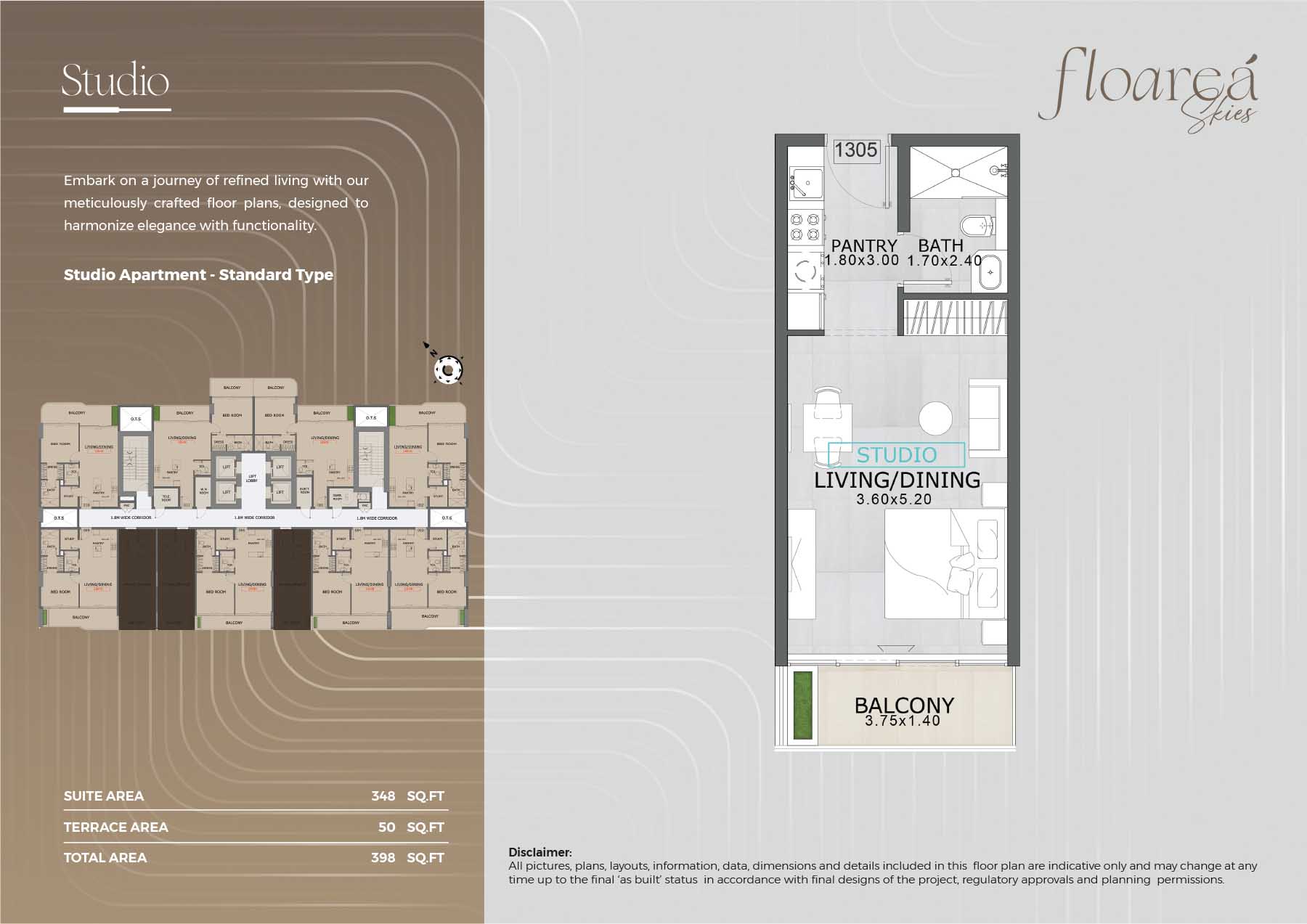 Floarea Skies at JVC floor plan 1
