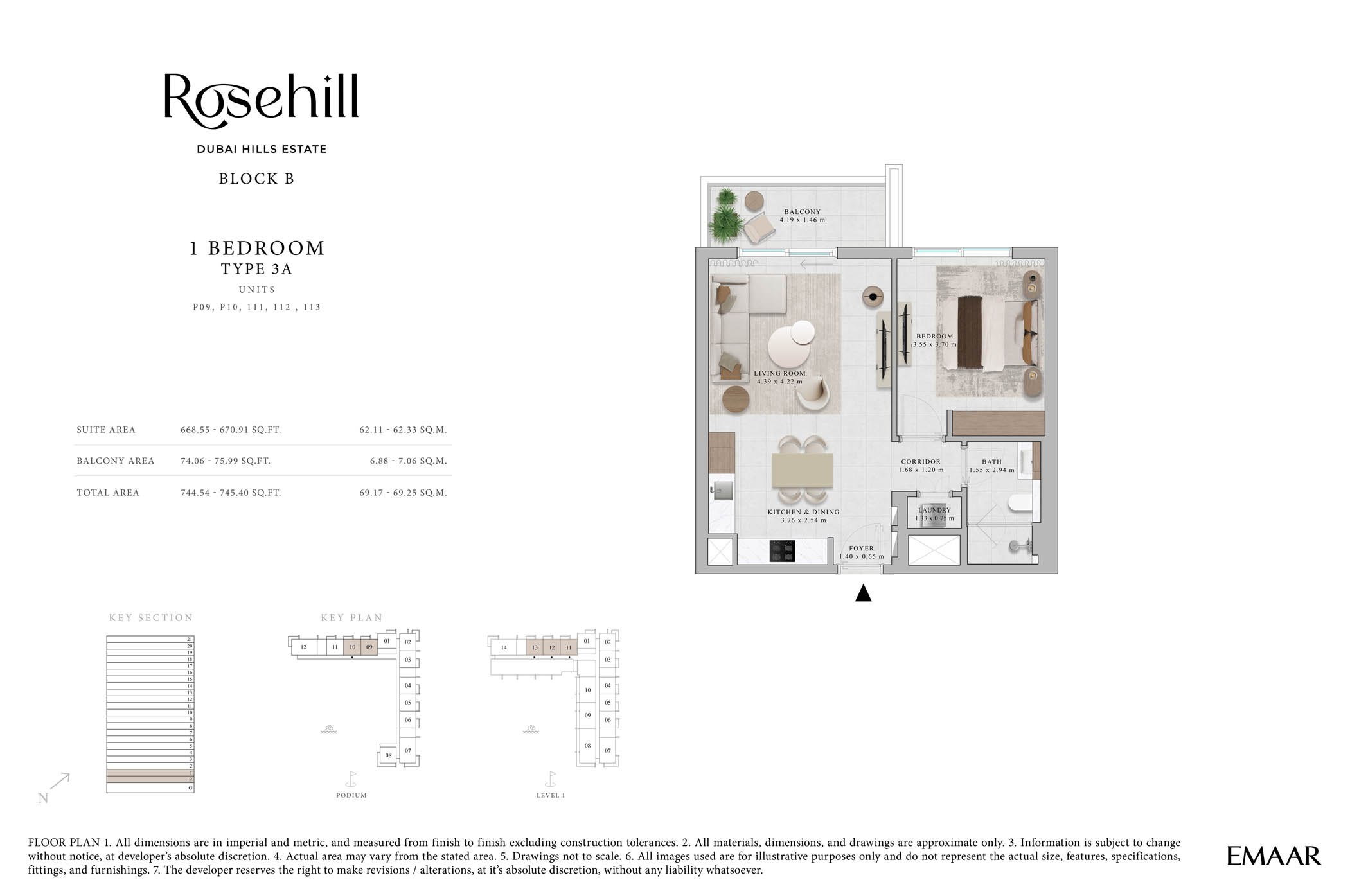 Rosehill at Dubai Hills Estate floor plan 1