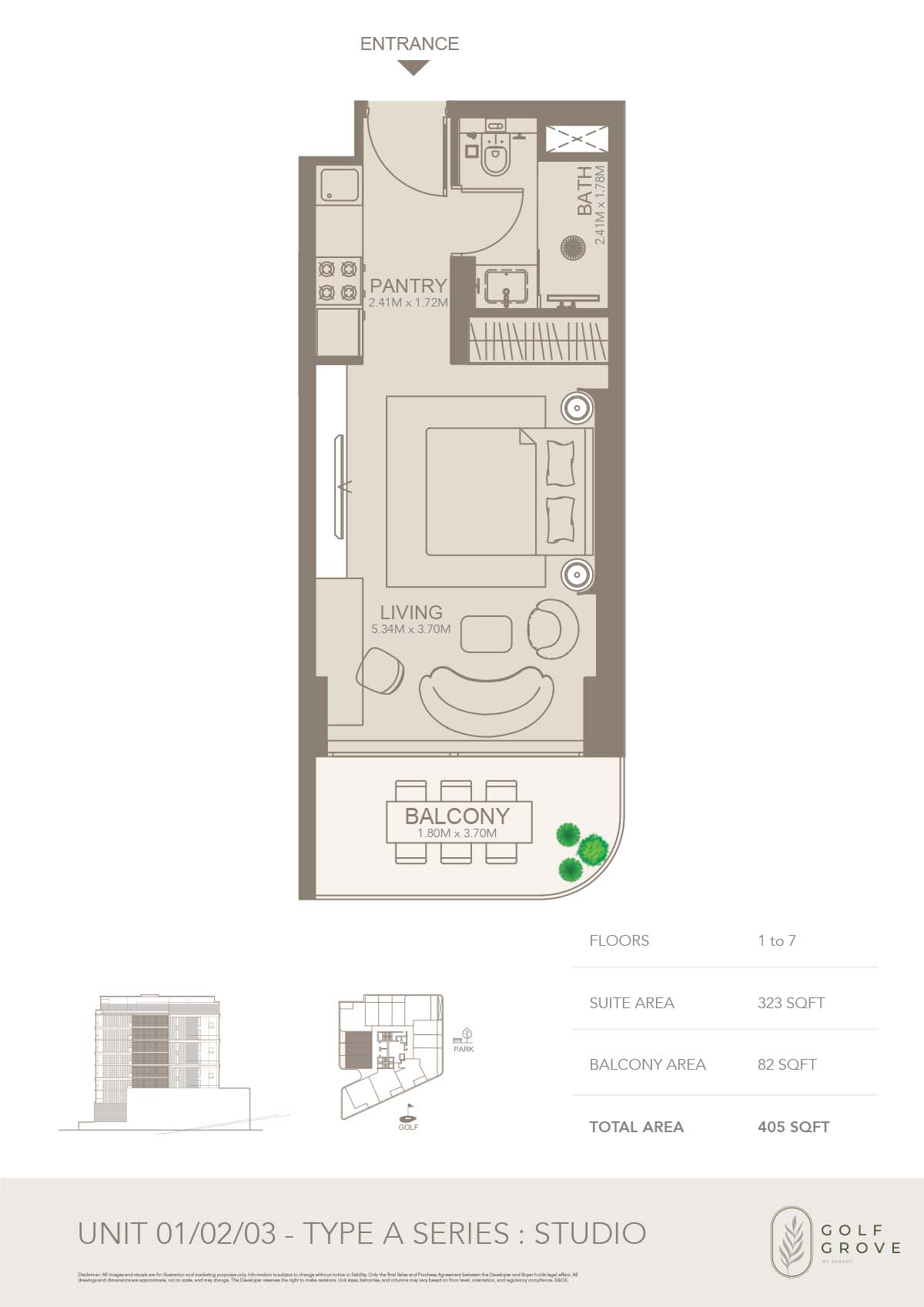 Golf Grove by Regent floor plan 1