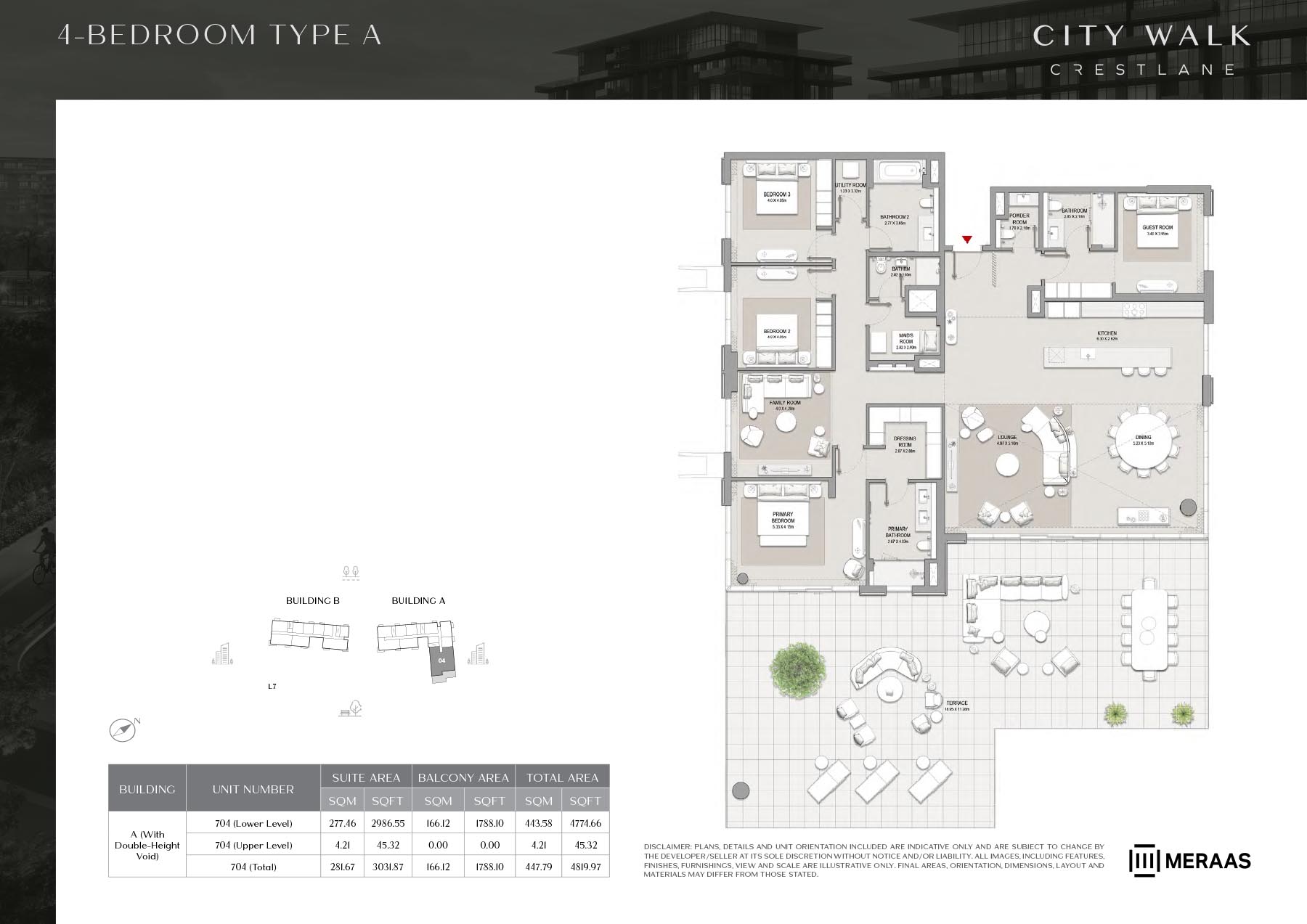 City Walk Crestlane 3 by Meraas floor plan 4