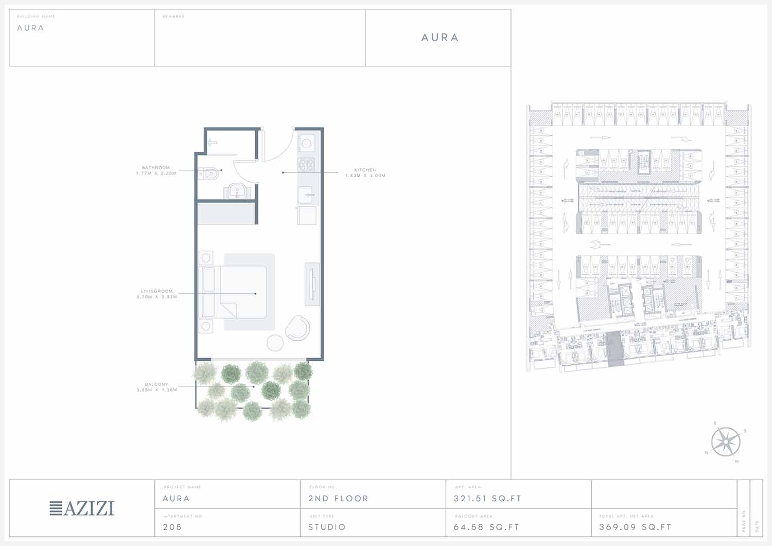 Azizi Aura floor plan 1