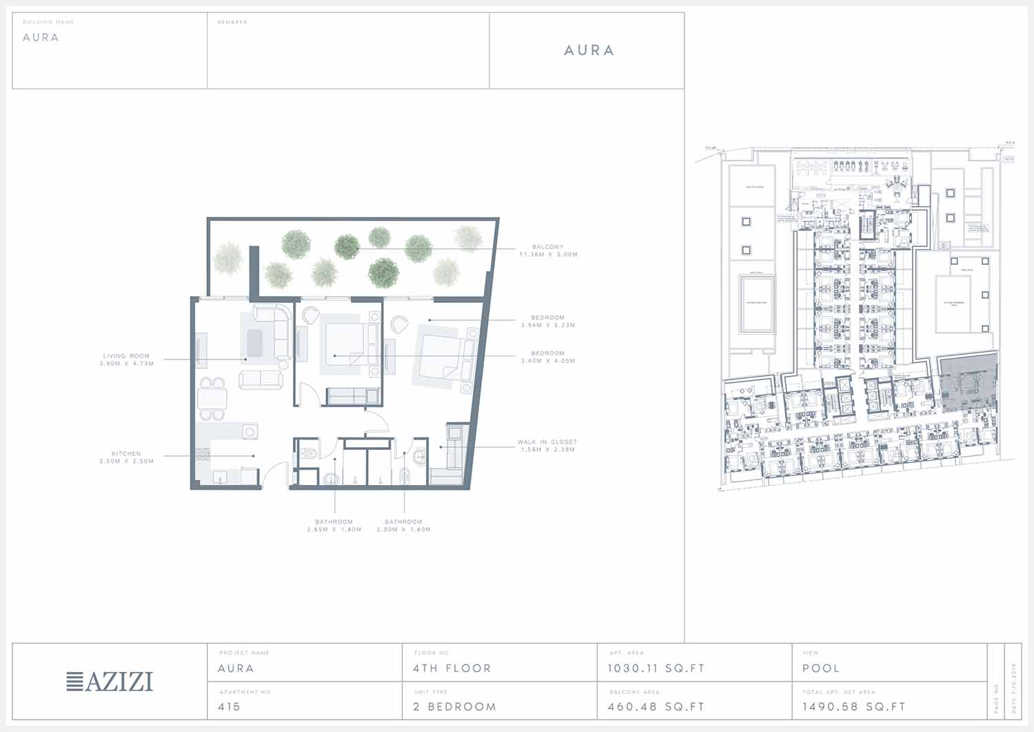 Azizi Aura floor plan 6