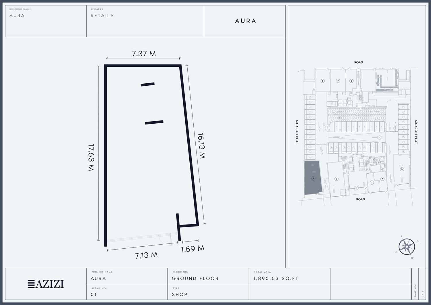 Azizi Aura floor plan 7