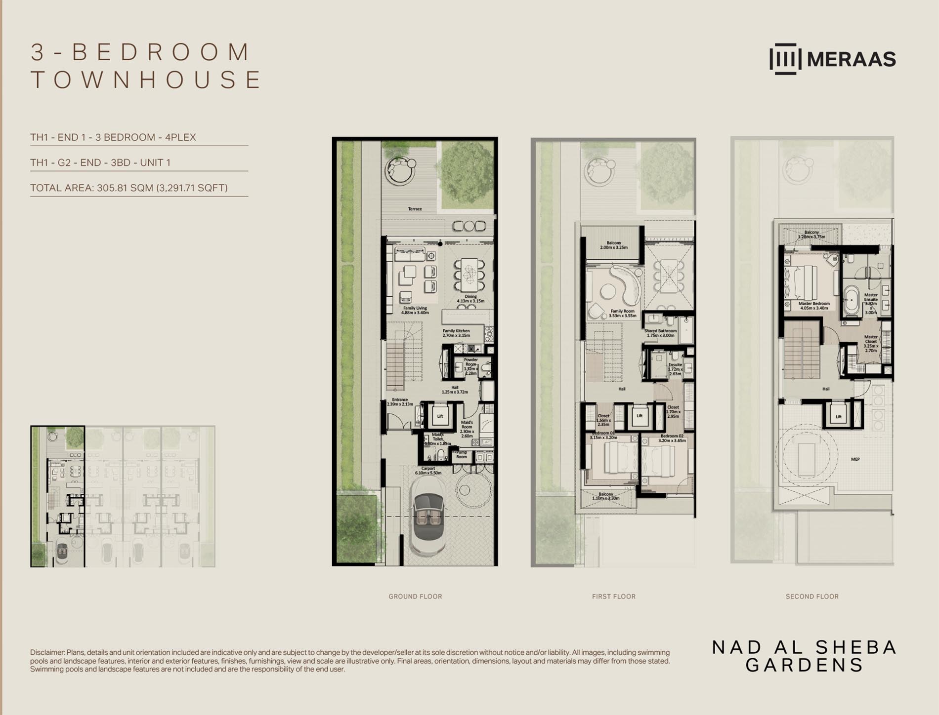 Nad Al Sheba Gardens Phase 10 floor plan 1
