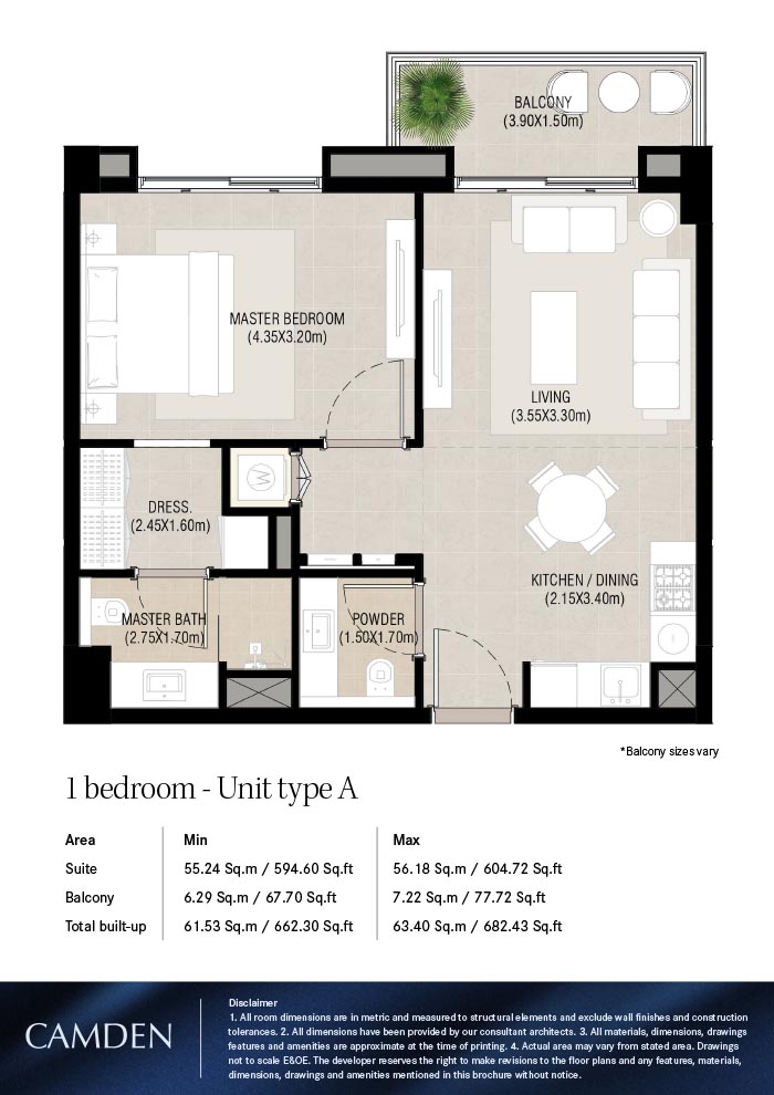 Camden at Town Square floor plan 1