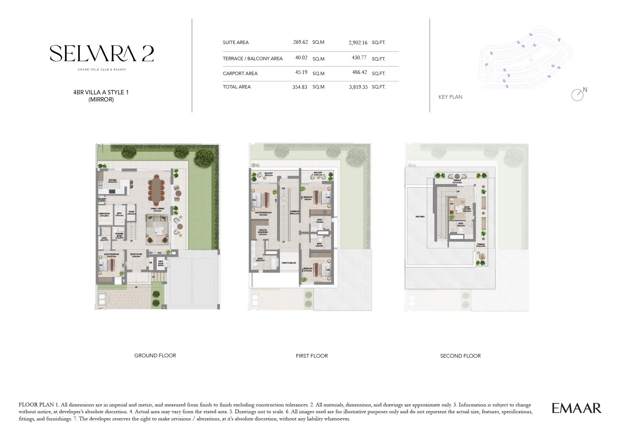 Selvara 2 at Grand Polo floor plan 1