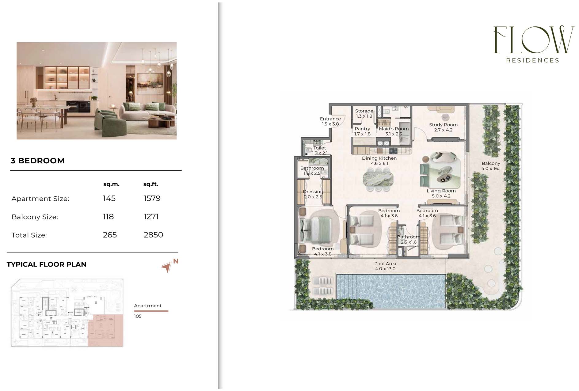Flow Residences at Dubai Islands floor plan 3