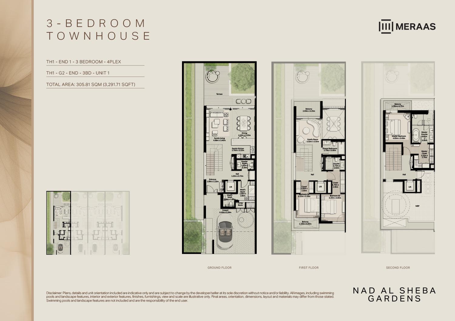 Nad Al Sheba Gardens Phase 8 and 9 floor plan 1
