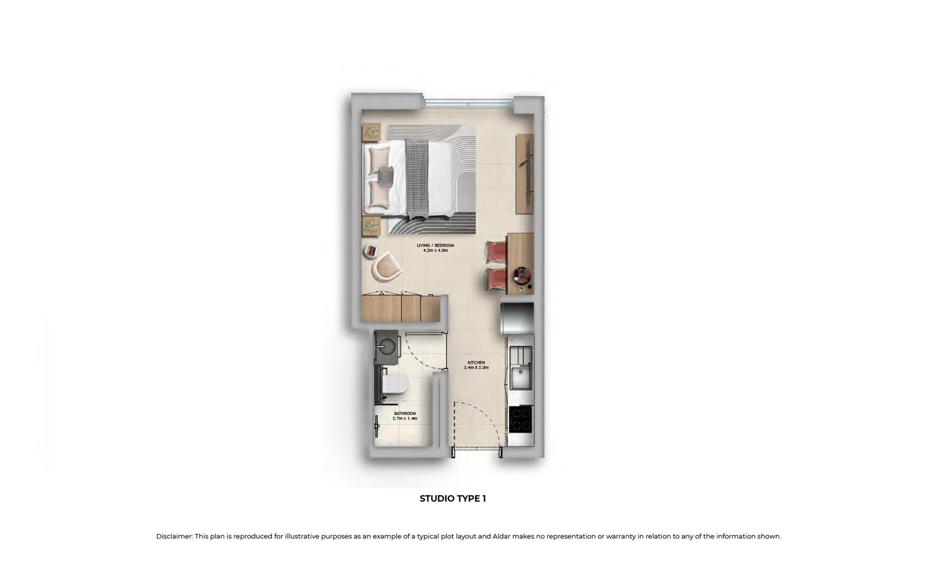 Manarat Living 2 at Saadiyat Island floor plan 1