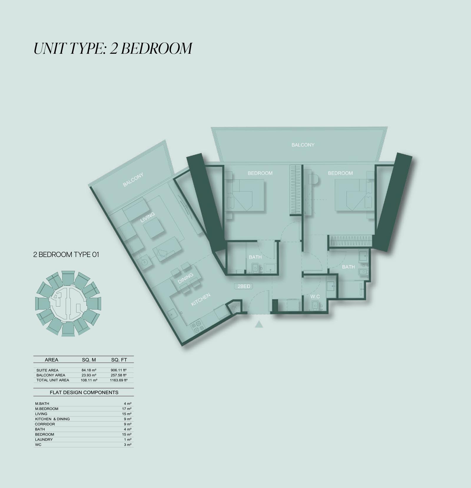 Binghatti Circle at JVC floor plan 3