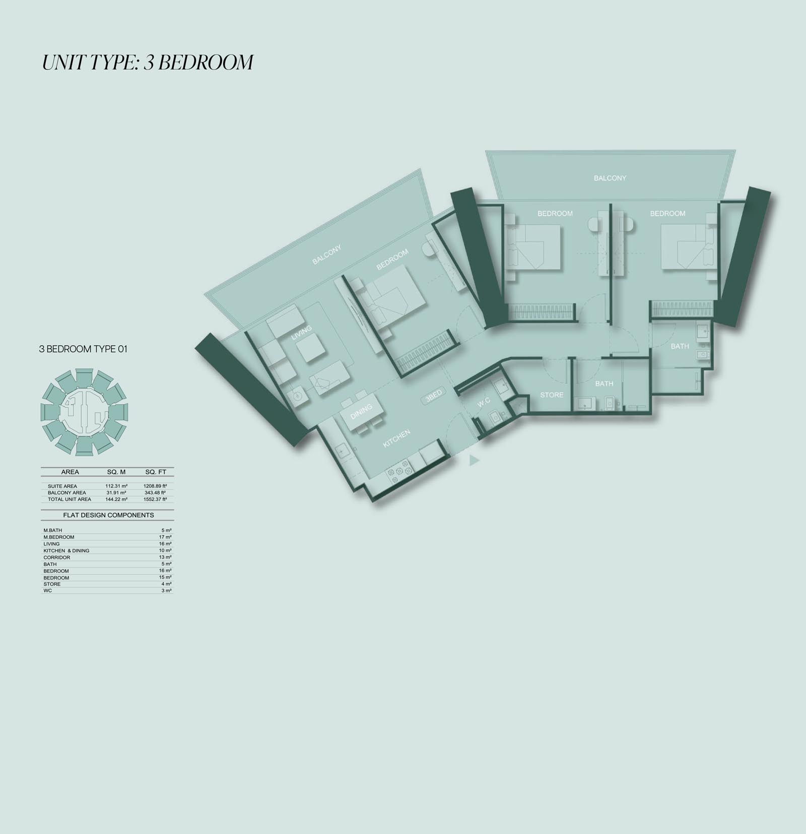 Binghatti Circle at JVC floor plan 4