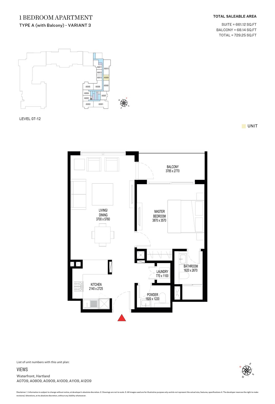 Crest Grande Tower A floor plan 1