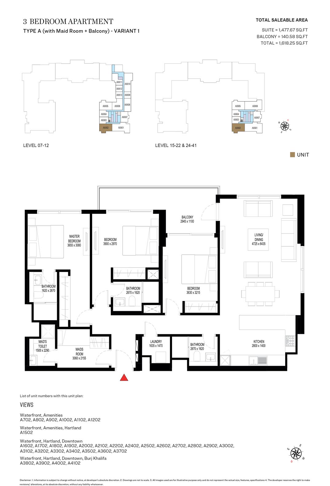 Crest Grande Tower A floor plan 4