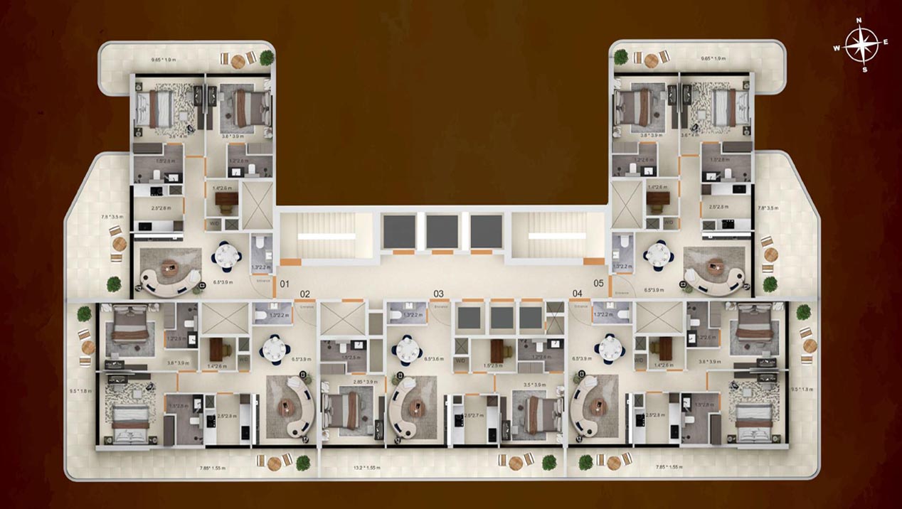 Symbolic Zen Residences at Al Furjan floor plan 1