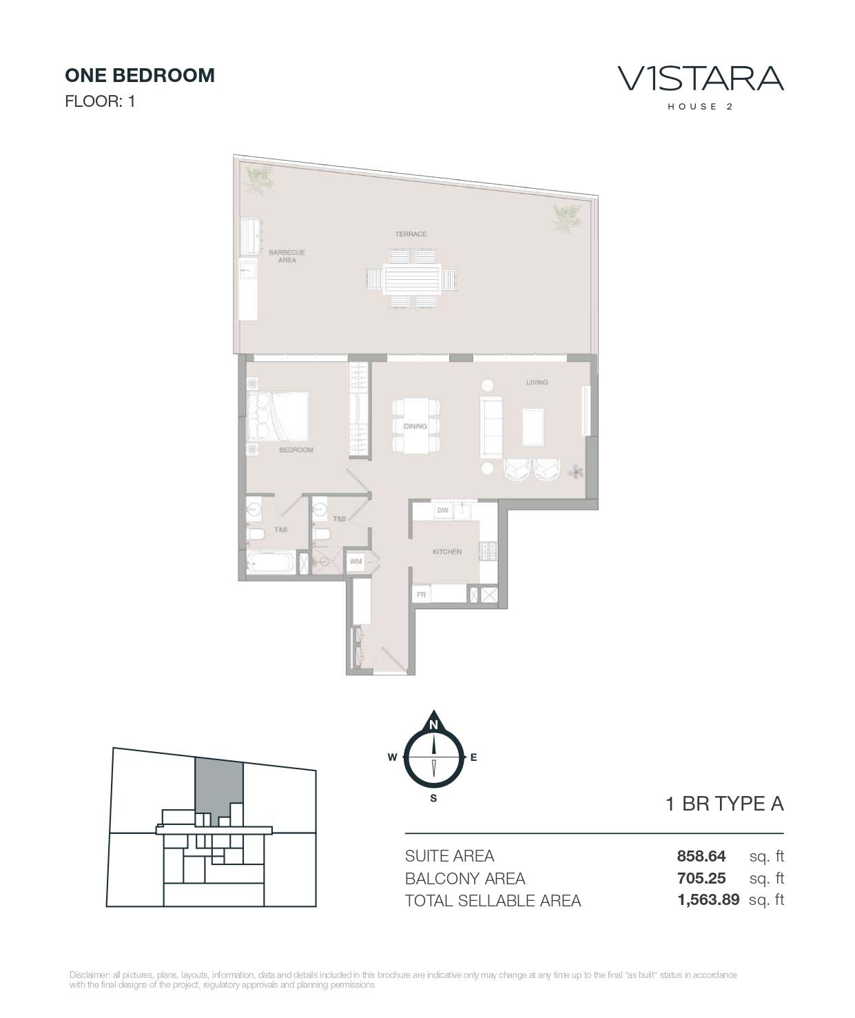 V1stara House 2 at Al Furjan floor plan 1