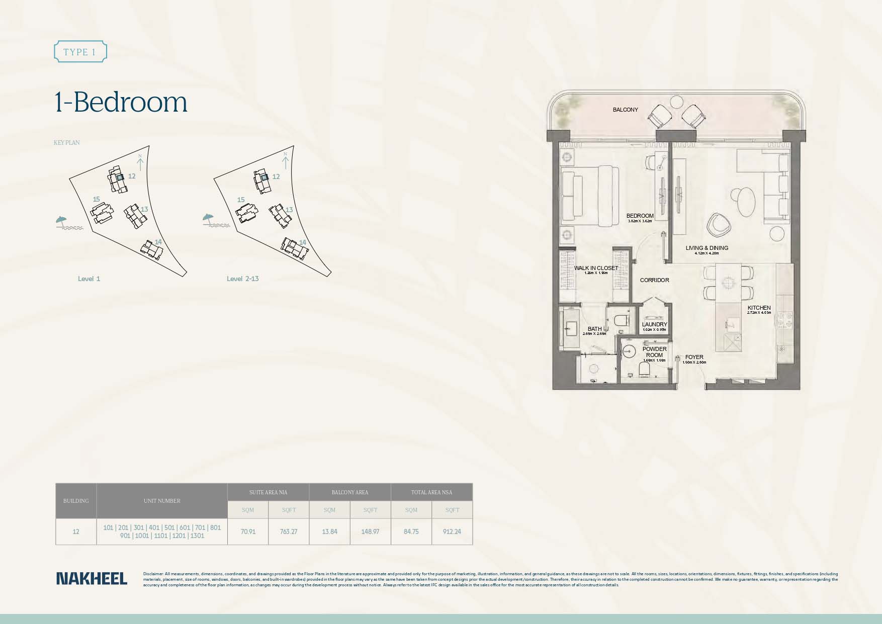 Bay Grove Residences 4 at Dubai Islands floor plan 1