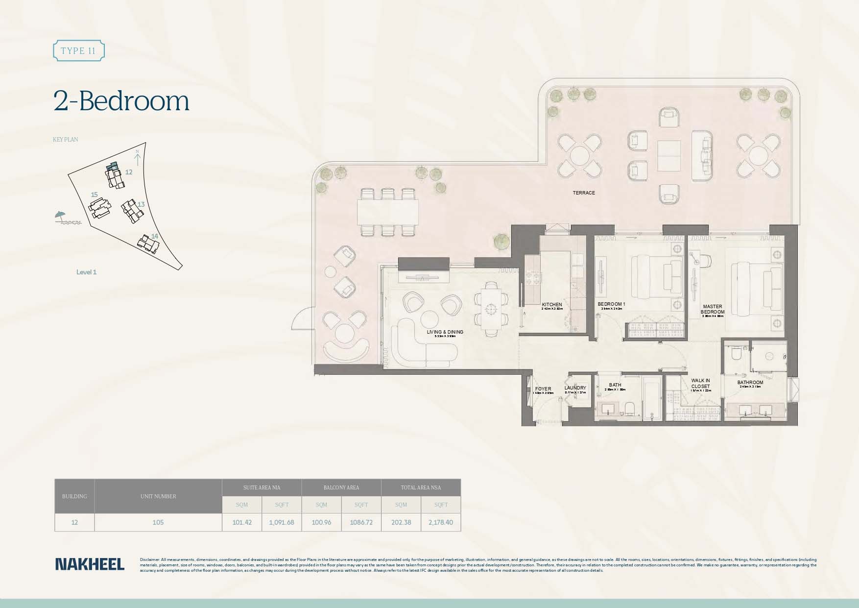 Bay Grove Residences 4 at Dubai Islands floor plan 2