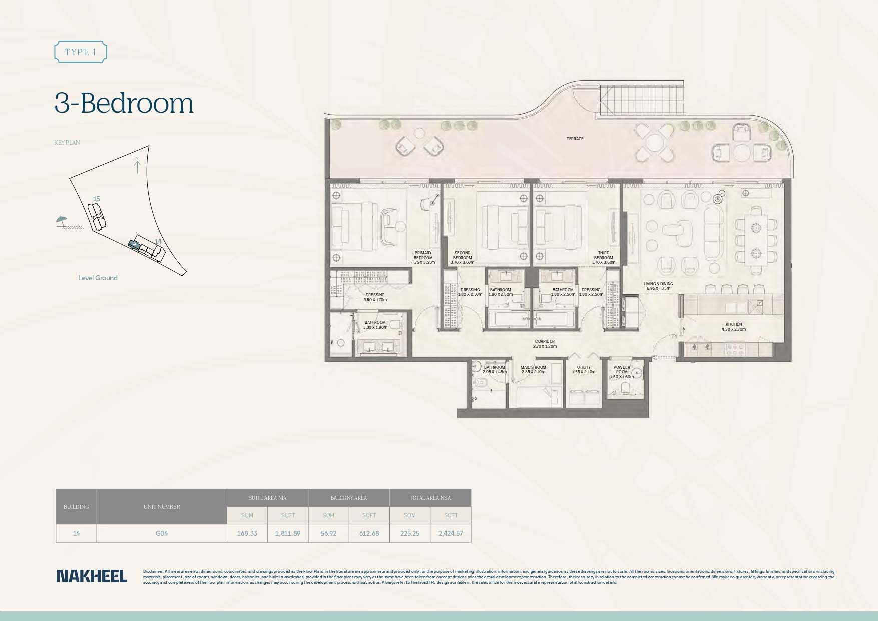 Bay Grove Residences 4 at Dubai Islands floor plan 3