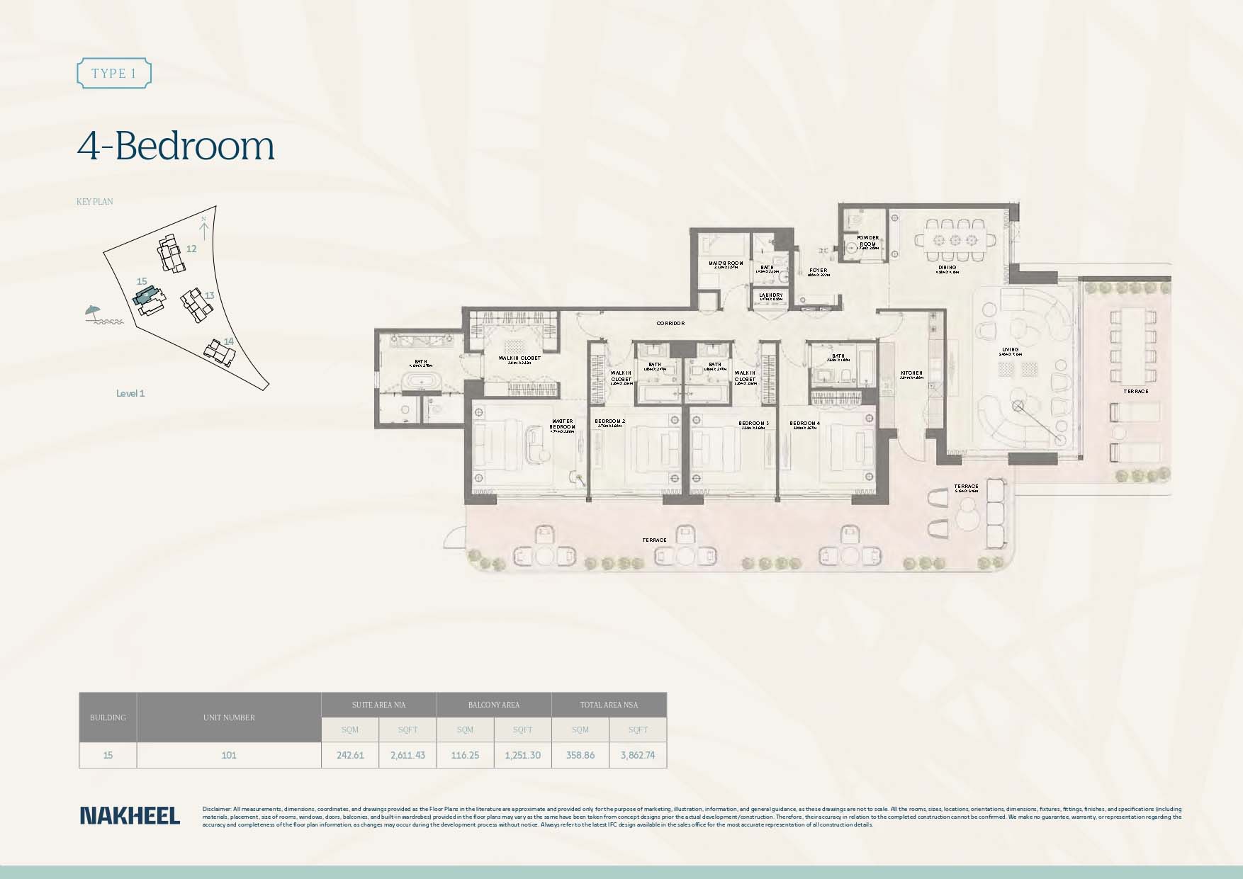 Bay Grove Residences 4 at Dubai Islands floor plan 4