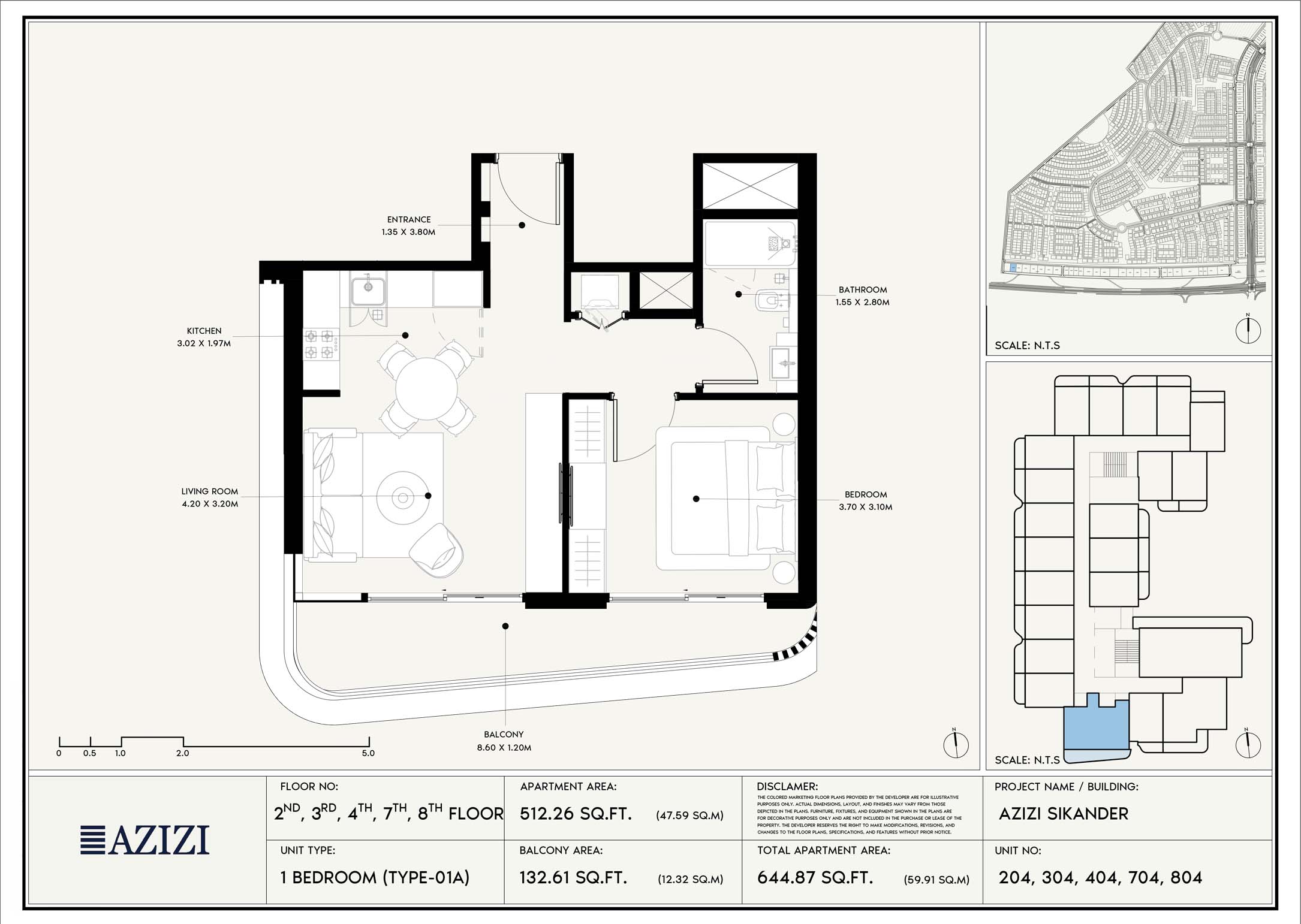 Azizi Sikander at Al Furjan floor plan 2