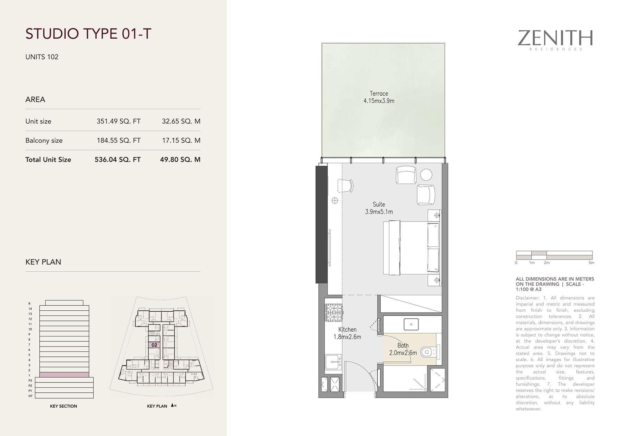 Zenith Residences floor plan 1